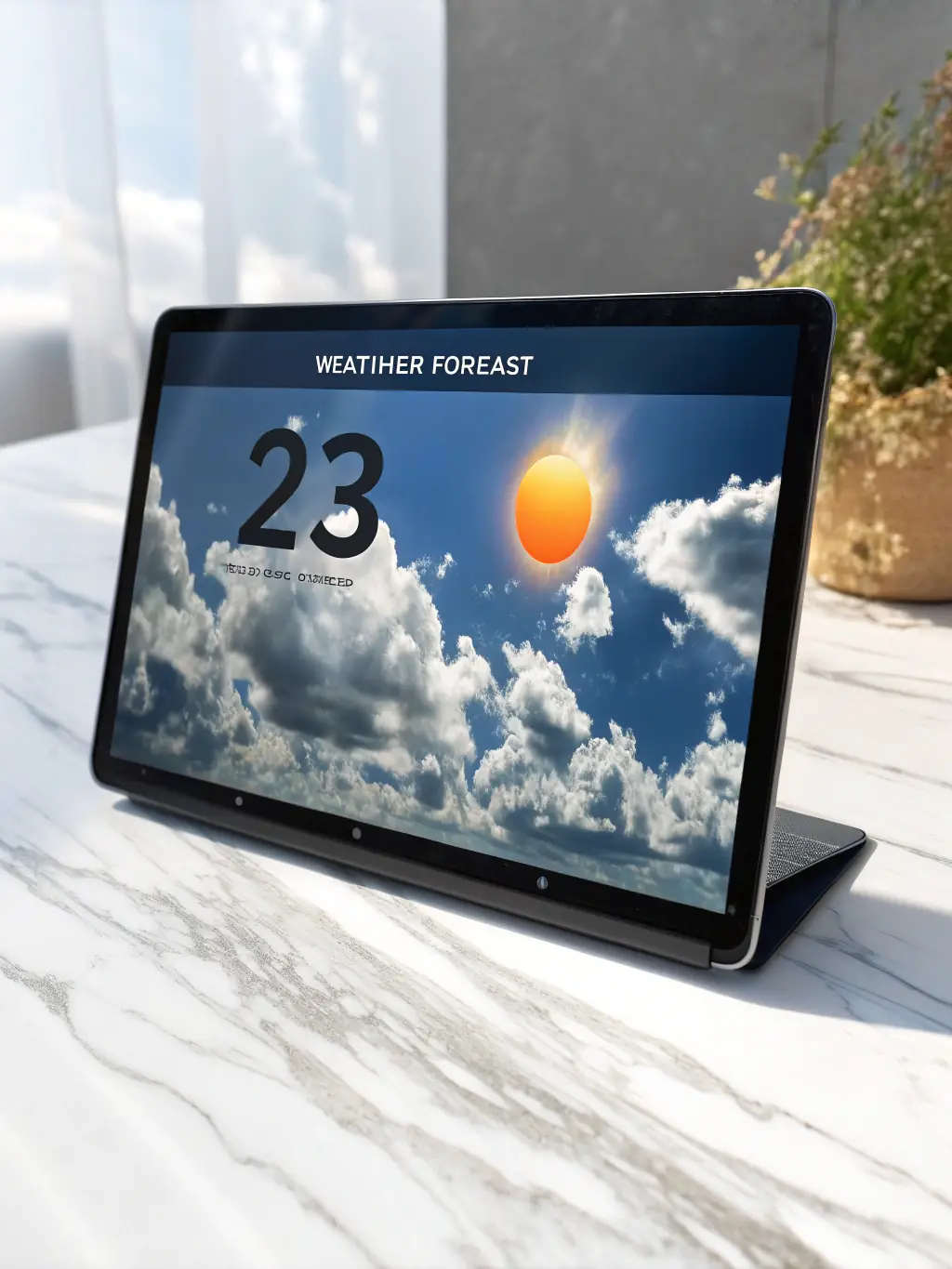 A detailed image of a weather forecast interface displaying real-time meteorological data, used to illustrate Innovazione Scienza's meteorological forecasting solutions.